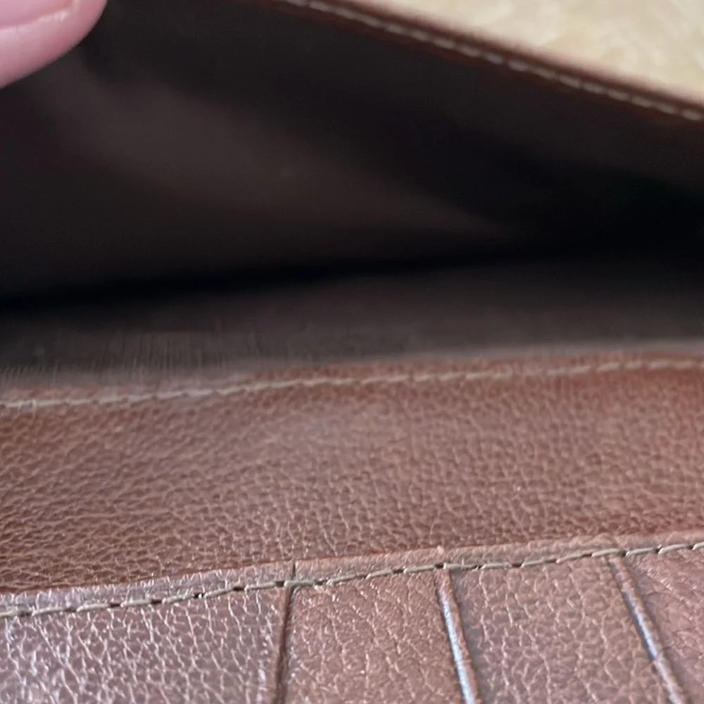 NWOT Adabar Men’s Brown Leather Bifold Long Wallet - butter soft leather